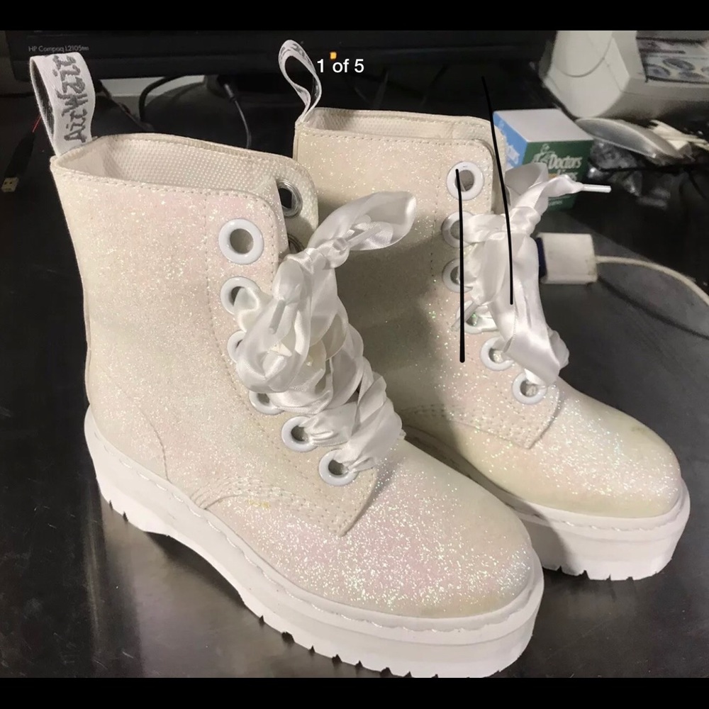 Dr. Martens - Molly Glitter, Size 6 US. NIB.